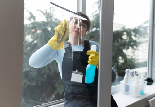 Nettoyage de vitres intérieures et extérieures à Durdat-Larequille